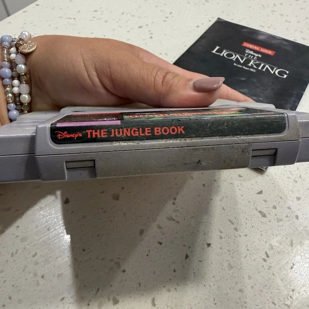 The Jungle Book Super Nintendo, 1991‎ Game & Manual Disney Vintage Gaming EUC